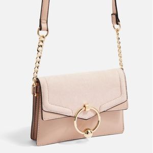 Topshop Seline Faux Leather Crossbody Bag